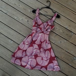 SOLDA - Red faux wrap dress